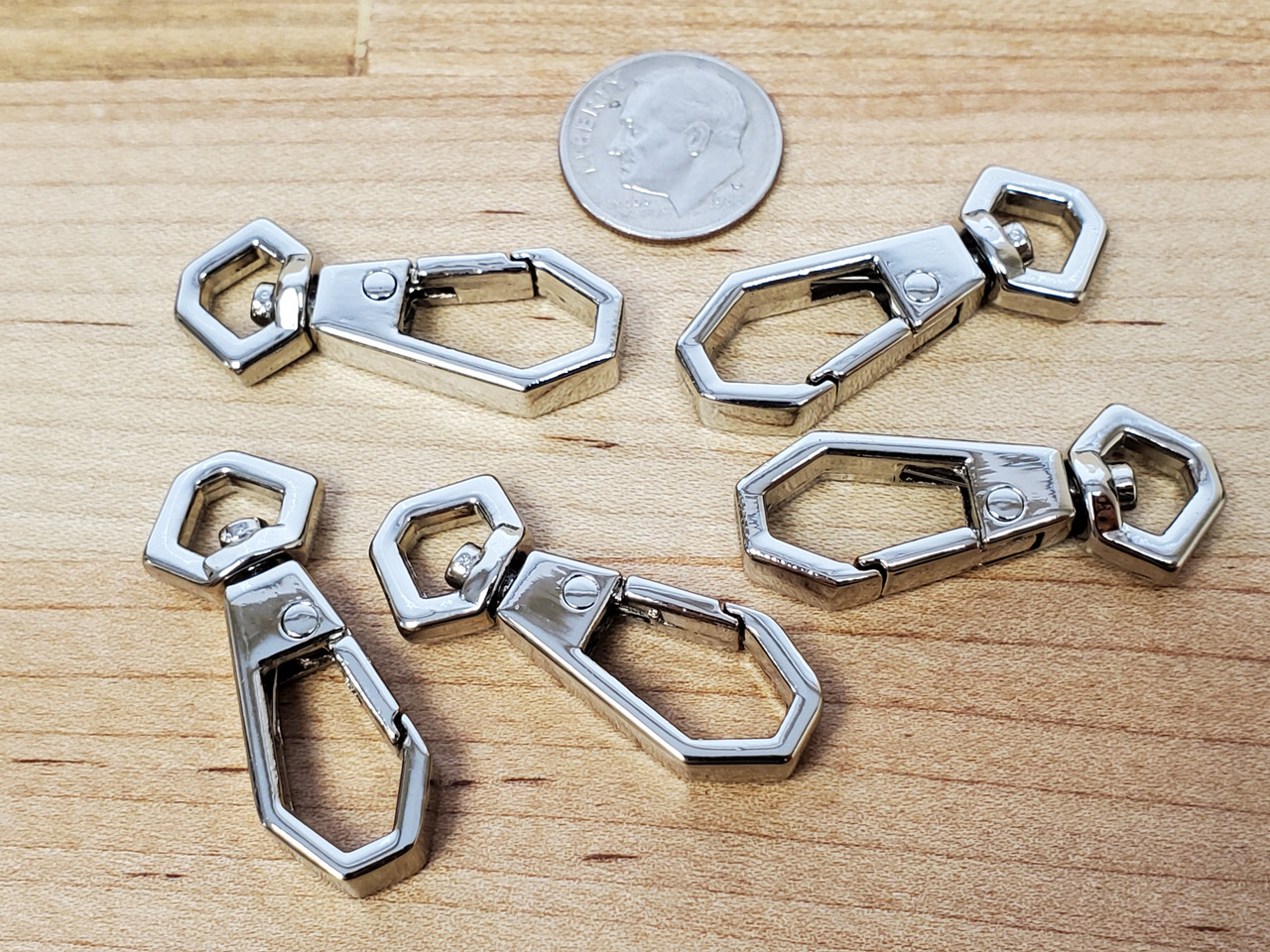 Swivel Snap Clasps – 5pcs / Silver