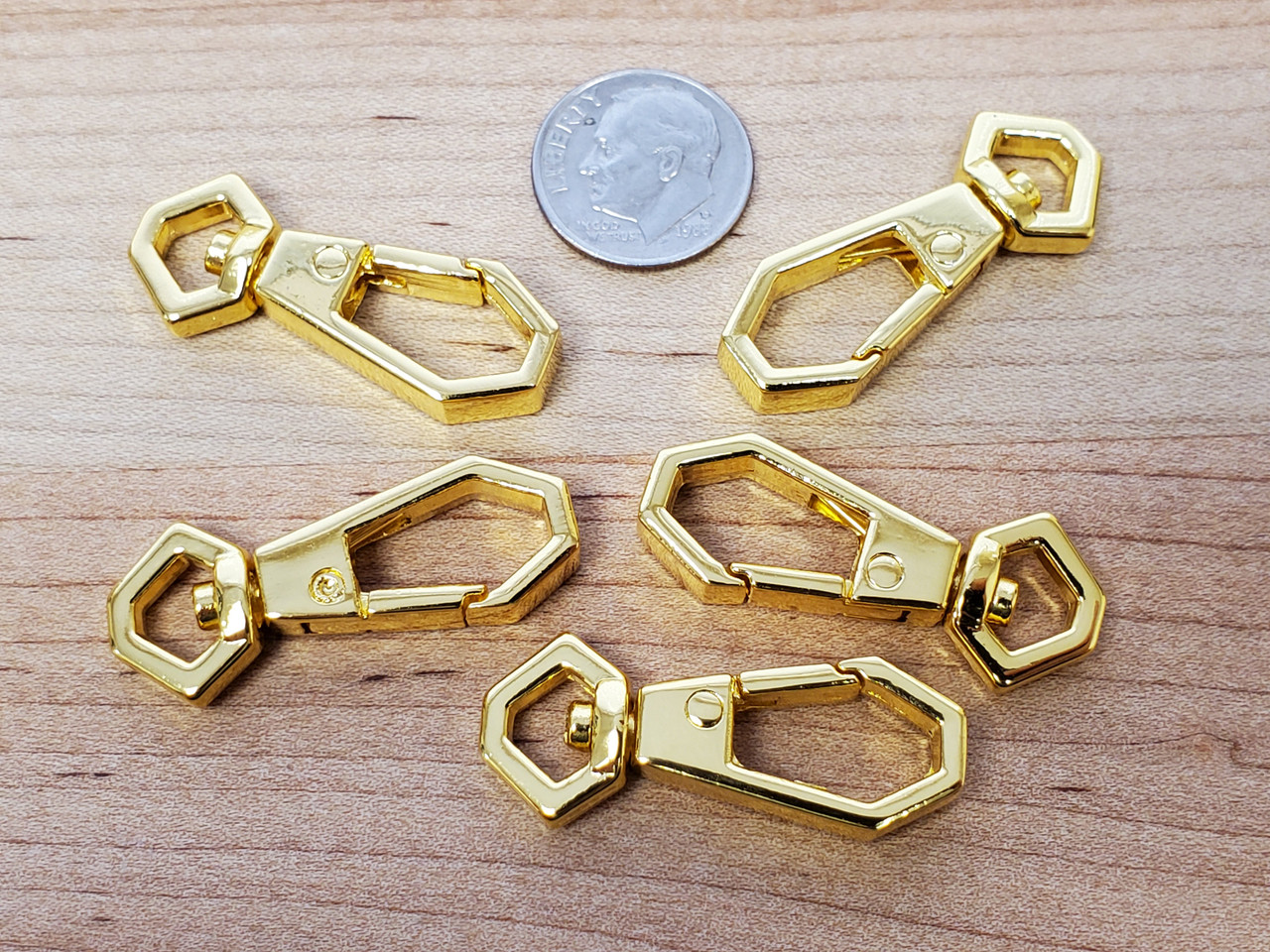 Swivel Snap Clasps – 5pcs / Gold