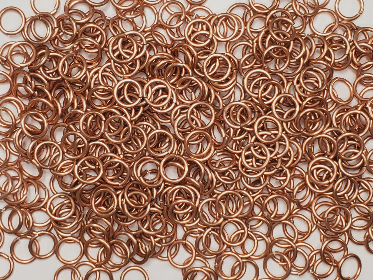 Special Run- *new Penny* Anodized Aluminum jump rings in 14 SWG, 3/8 inch ID, 1/2 lb (8 oz)