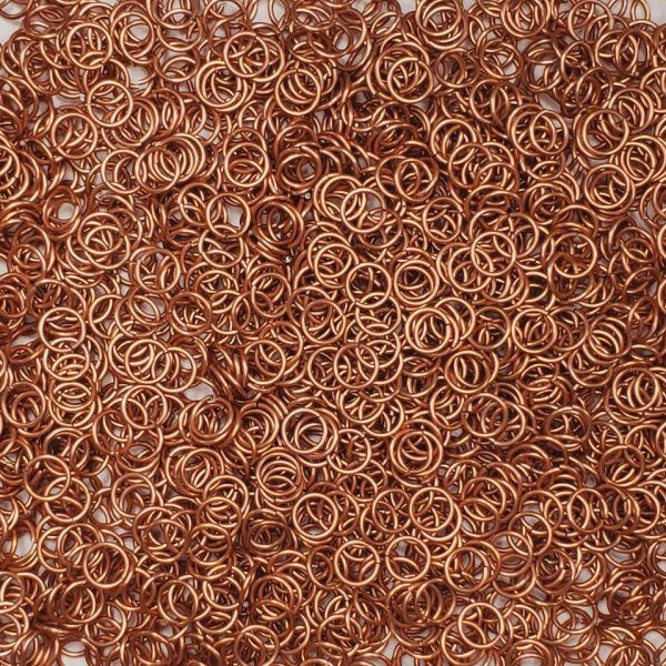 Special Run- *new Penny* Anodized Aluminum jump rings in 18 SWG, 9/32 inch ID, 1/2 lb (8 oz)