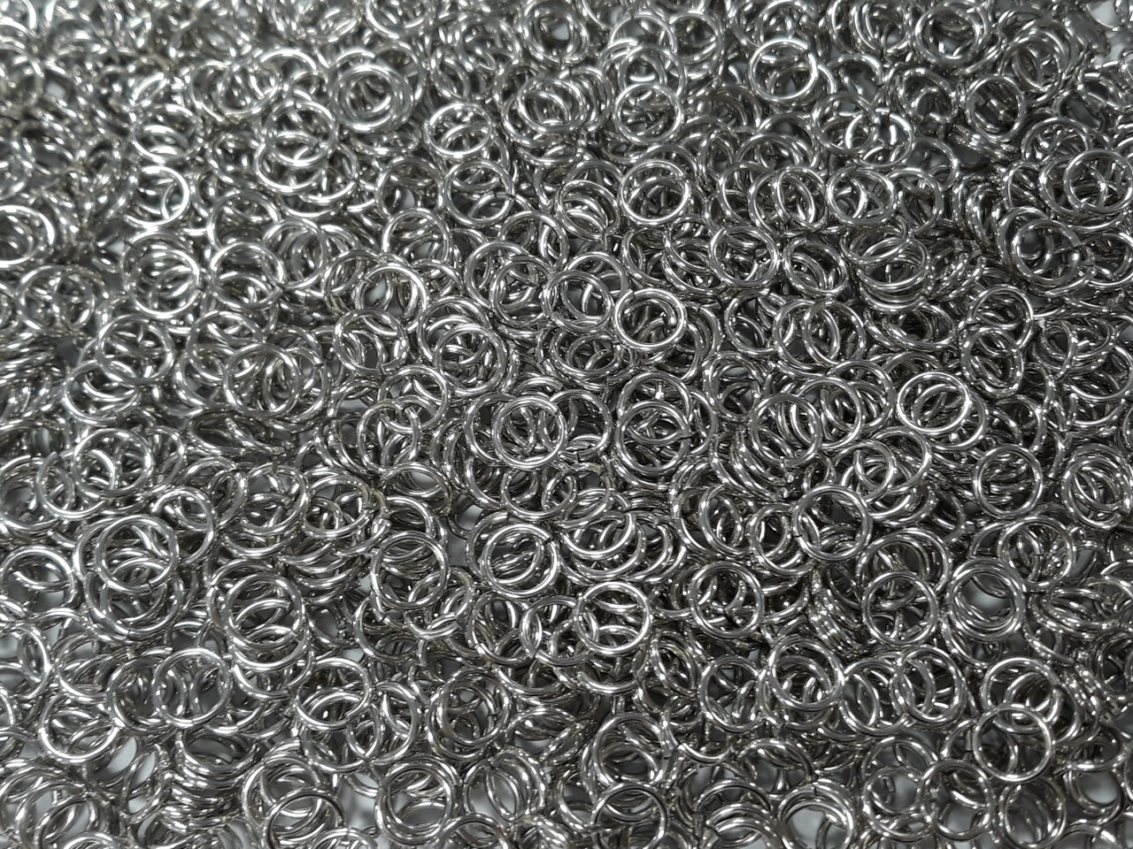 Bright (uncolored) Aluminum jump rings in 16 SWG, 5/16 inch ID, 1 oz