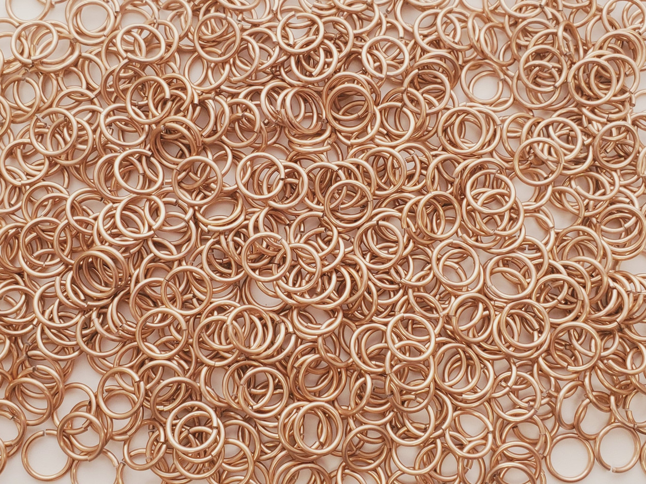 Special Run- *new Penny* Anodized Aluminum jump rings in 16 SWG, 3/8 inch ID, 1/2 lb (8 oz)