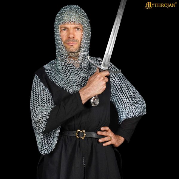 Chainmail Coif — 16 Gauge Butted Mild Steel