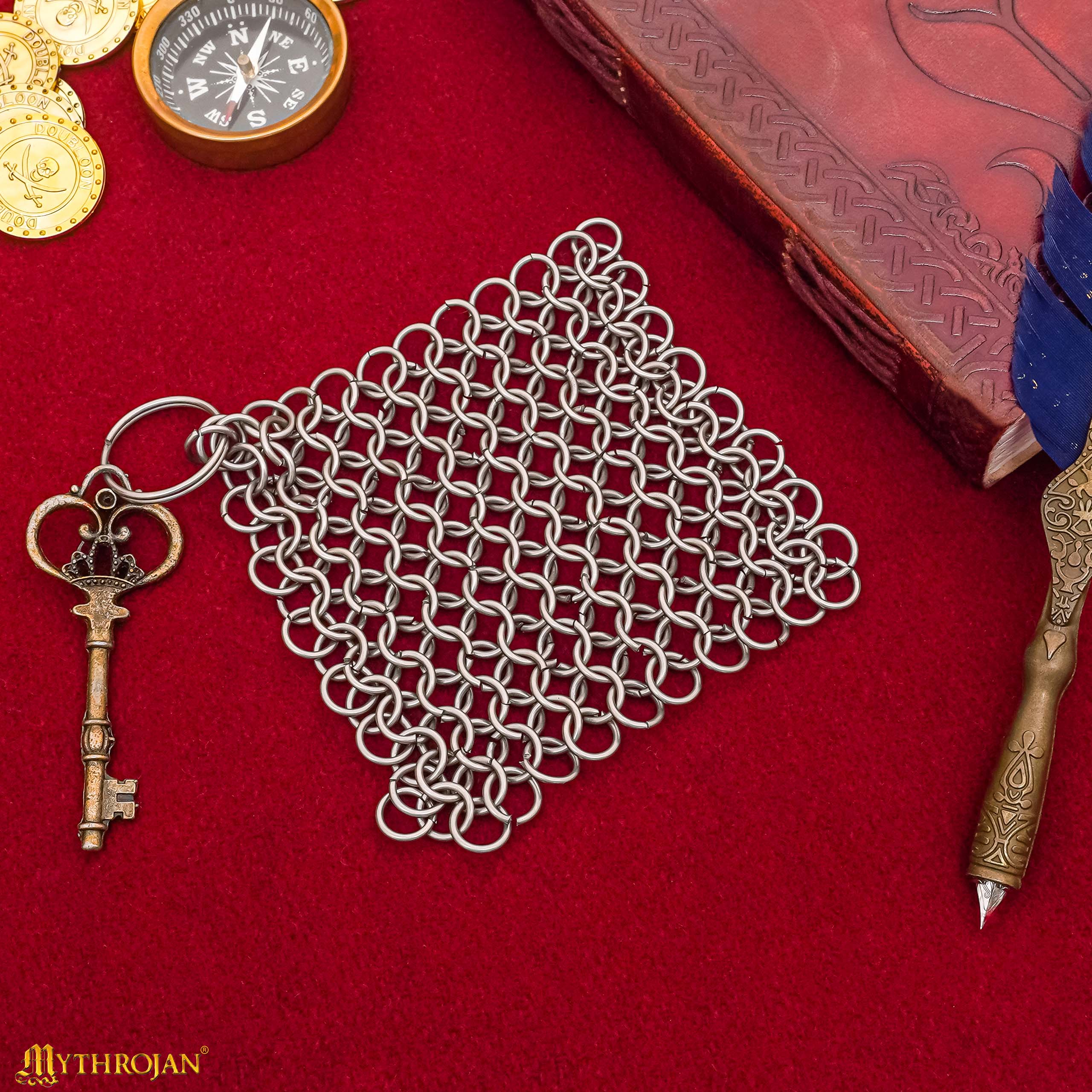Chainmail Scrubber for Cast Iron — Stainless Steel