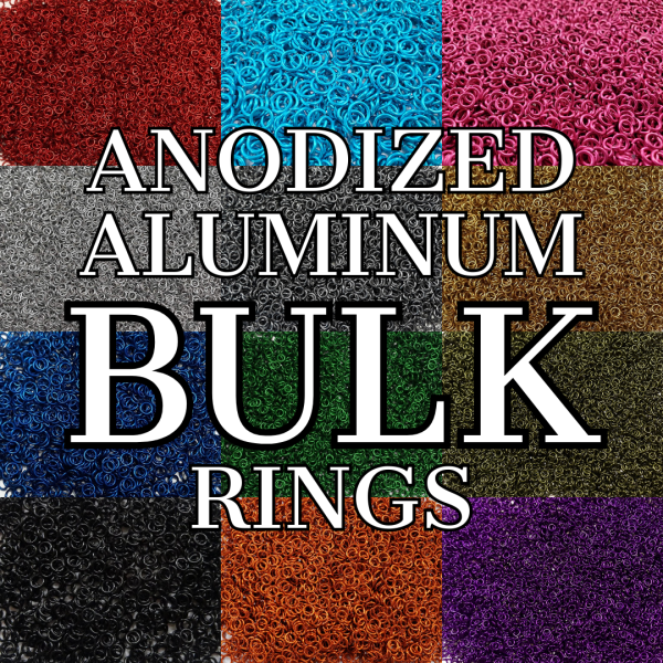 Anodized Color Jump Rings — 16g 7/32" ID (1/2 lb, ~1,900 Rings)